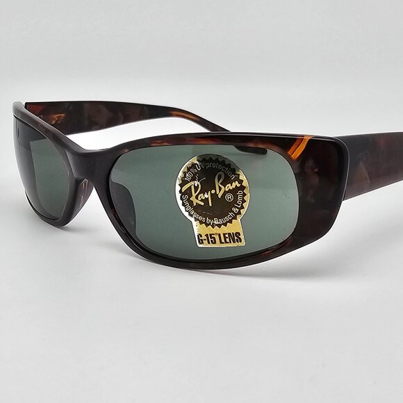 Ray-Ban B&L W1927 XVAR Tortoise Frame G-15 Green Glass Lens Cat Eye Sunglasses